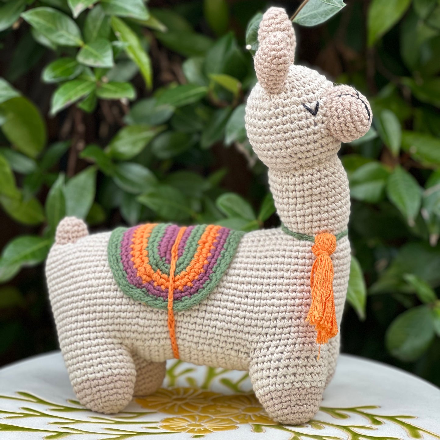 Llama Rattle - Natural